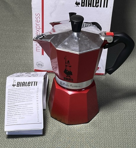 Vintage bialetti red moka - vintage,