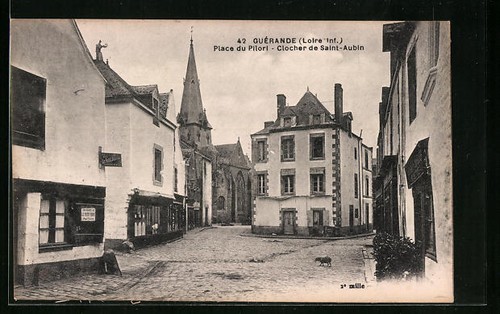 Cpa guèrande place pilori - cpa,
