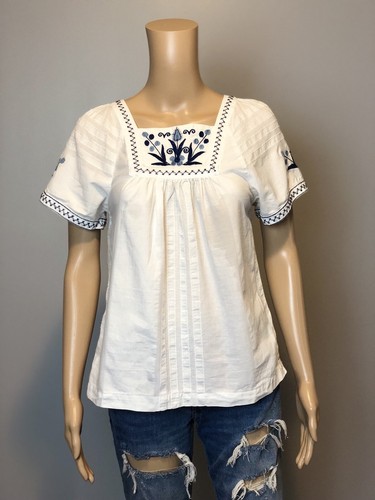 Madewell white cotton blue - cotton,