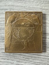 Rare plaque medaille ancienne - « Le Poulailler » - Par Baudichon
