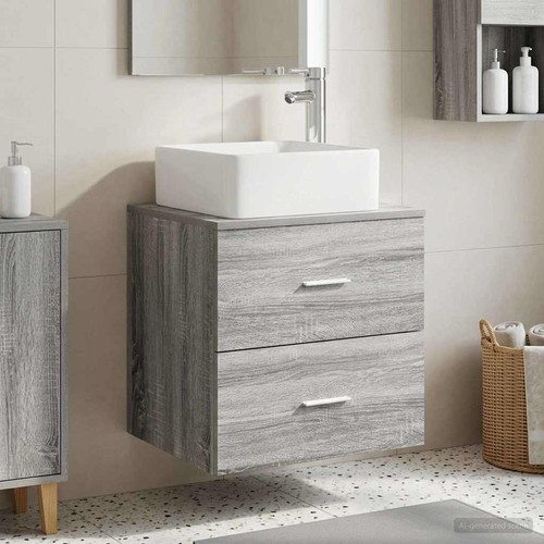 Vanité lavabo mural avec - de,