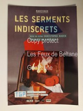 LES SERMENTS INDISCRETS MARIVAUX CHRISTOPHE RAUCK TGP THEATRE  carte postale 