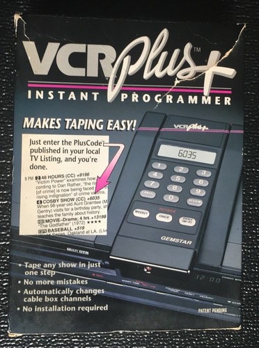 Vintage vcr plus instant - vintage, plus+