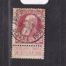 TIMBRE 1905 BELGIQUE N° 74-OBL.TB-BEAU CACHET-VOIR SCAN R/V-2/178