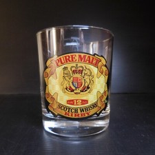 N9852 Scotch Whisky Kirby US Pure Malt verre alcool publicité bistrot déco table