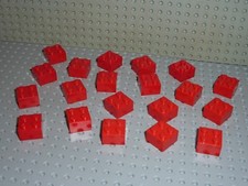 @Légo@ lot de 20 briques de construction 2x2 réf.3003 ROUGE