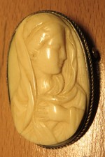 BROCHE ancienne CAMÉE gravé