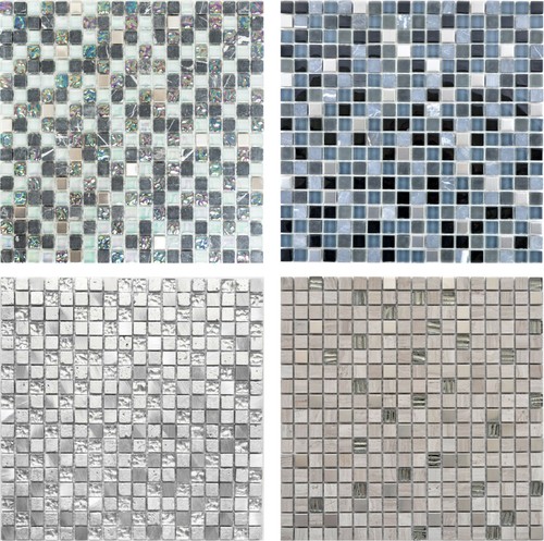 Acier inox mosaïque pâte - mosaïque, de