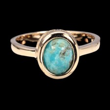 Bague En Plaque D'Or Rose 14K