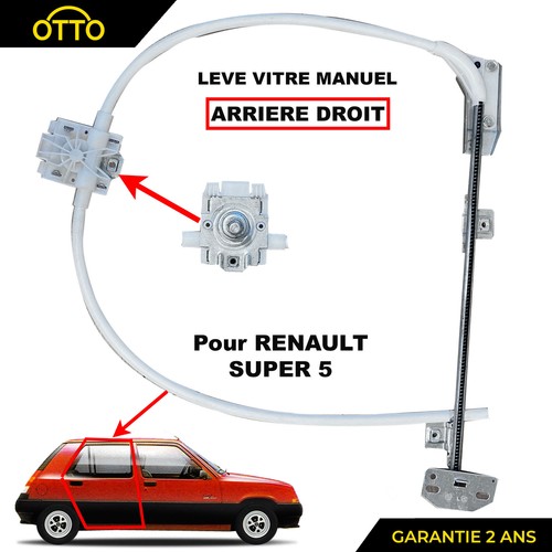 Leve vitre arriere droit - vitre,