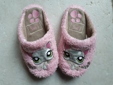 chaussons roses fille taille 32 motif chat