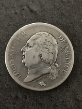 5 FRANCS ARGENT 1819 B ROUEN