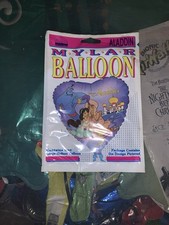 Vintage Mylar Balloon Anagram ALADDIN Disney.