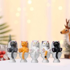 5x adorables figurines de chat