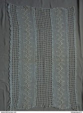 Ancien - Chute de rideau filet dentelle mécanique