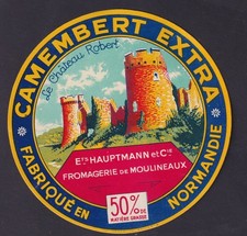 Ancienne étiquette Fromage France BN200102 Camembert Normandie  Le Château Rober