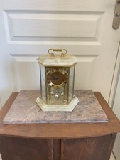 Ancien Horloge Pendule KUNDO QUARTZ Marbre Vert