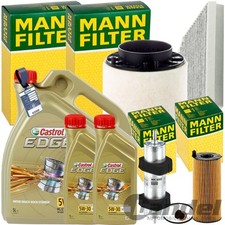 Mann Révision D'+ 7L Castrol Ll 5W-30 Huile Convient pour Audi A4 B8 A5 2.7+ 3.0