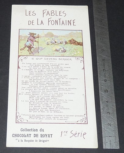 Cpa chocolat royat la - de,