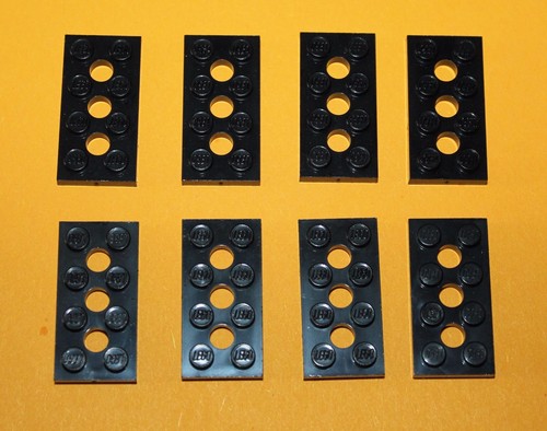 Lego black plates 2x4 - lego, 3