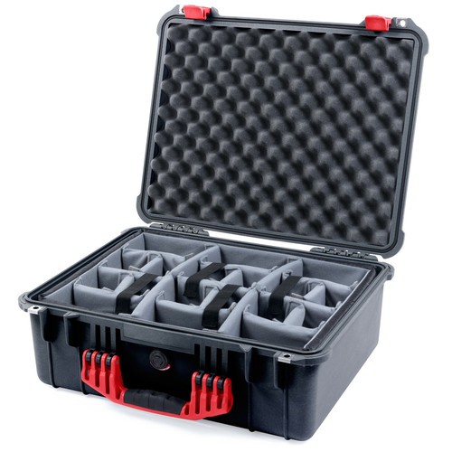 Pelican black red - black, case