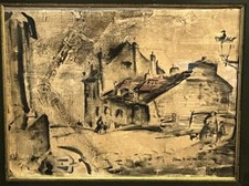 Ancien Dessin Encadré, La