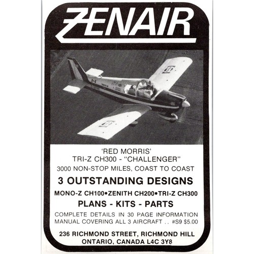 Zenair red morris tri ch300 - zenair, tri-z