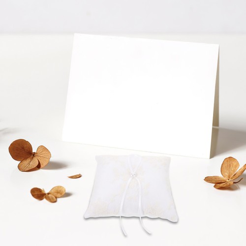 Coussin alliances blanc - , d'alliances