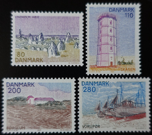 Timbres danemark fjord de - -,
