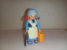 Playmobil grand mère âgée béquille courses maison ville belle époque 1900 city