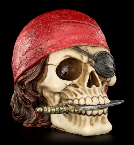 Crâne pirate avec foulard - -,