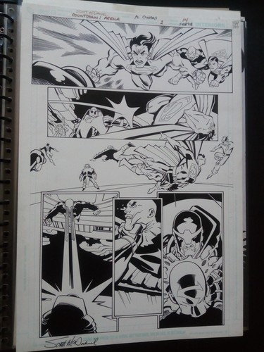 Planche originale jla batman - planche,