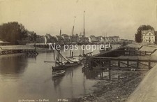 LE POULIGUEN vers 1880 le port bateaux navires Loire-Atlantique Bretagne