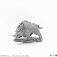 1 x DIRE BOAR - BONES REAPER figurine miniature jdr d&d animal sanglier 77672