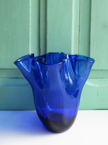 Vase mouchoir vintage verre - vase, en
