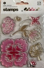 clear stamps tampon Transparent Thème Decor Floral marque Basic Grey