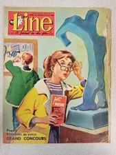 Line Nº155 Le Journal Des Chics Filles / Mars 1958 | Bon état