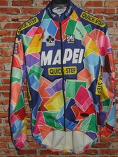 MAPEI SANTINI WINDSTOPPER Maillot Vélo Veste Cyclisme Tg. XL