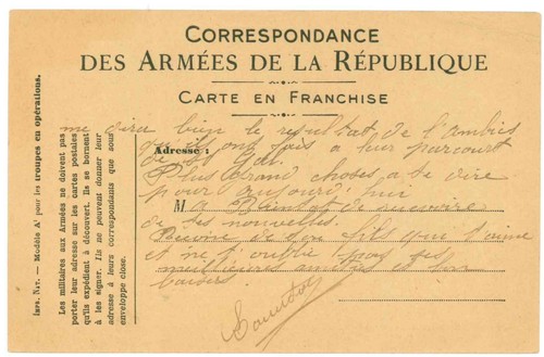 Carte postale guerre 18 - carte, 14-18