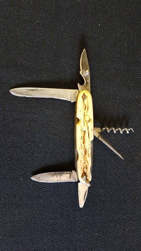 Ancien couteau pliable manche - ancien,