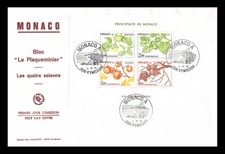 FDC GF JF - Bloc Les quatre saisons d'un arbre - le plaqueminier, oblit PJ 5/11/