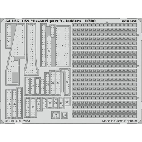 Eduard 53125 uss missouri part - uss,