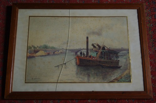 Aquarelle marine signature - marine,
