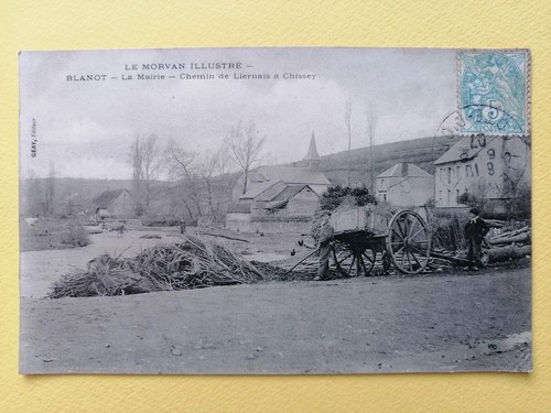 Cpa village de blanot - -,
