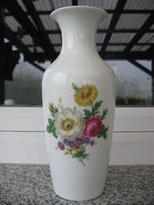 VASE PORCELAINE KAISER FLEURS 26  cm haut
