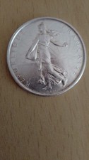 RARE Pièces de monnaie argent 5 Frs Semeuse 1964