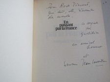 En passant par la France / Simone et Jean Lacouture avec dédicace signée