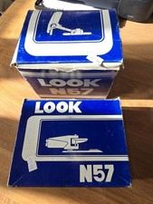 Vintage LOOK N57 Racing Ski Bindings Red Snow Skiing Made IN FRANCE