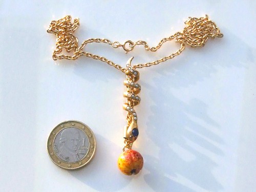 Beau collier ancien - ancien, plaqué