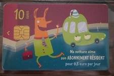 PARIS -  CARTE DE STATIONNEMENT - 10 € - OR1 -